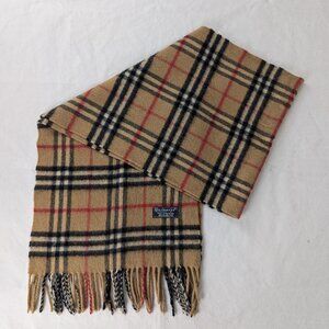 Authentic Burberry Scarf Beige– Unisex Lambswool Check – Pre-Owned – Luxury Deal